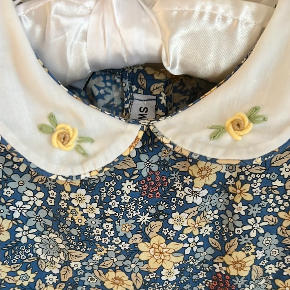 Sweet Dreams Blue Floral Kids Dress 18-24 months - Picture 5 of 5